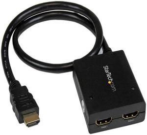 StarTech.com ST122HD4KU HDMI Splitter 1 In 2 Out - 4k 30Hz - 2 Port - Supports 3D video - Powered HDMI Splitter - HDMI Audio Splitter