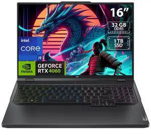 Lenovo Legion Pro High-Performance Gaming Laptop, 16" WQXGA Display, Intel Core i9-13900HX, NVIDIA GeForce RTX 4060, 32GB RAM, 1TB SSD, Backlit KB, Wi-Fi 6, Win 11 Home