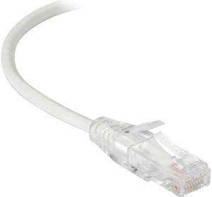 BLACK BOX C6APC28-WH-15 CAT6A 500-MHZ SNAGLESS 28AWG STRANDED ETHERNET PATCH CABLE - UNSHIELDED (UTP), C
