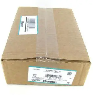 Panduit CJ6X88TGYL-C Mini-Com TX6 10 Gig Cat6a Jack Module, Yellow, 100-Pack Panduit CJ6X88TGYL-C Mini-Com TX6 10 Gig Cat6a Jack Module, Yellow, 100-Pack