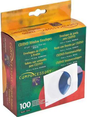 Compucessory CD/DVD Window Envelopes
