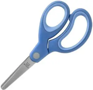 Sparco Scissors 5" Blunt Tip Easy Grip Handle Blue 39045