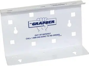 The Grabber Wiper Dispenser for WypAll Wipes (09352), Space-Saving, For Pop-Up Boxes, 9.4" x 2.8" x 5.9", White, 1 Each