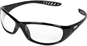 KleenGuard V40 Hellraiser Safety Eyewear (28615), Clear Lens, Anti-Fog/Anti-Scratch with Black Frame, 1 Pair / Each