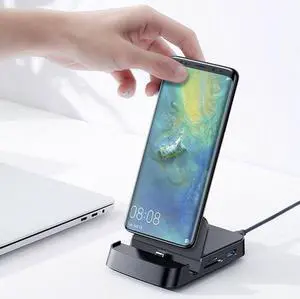 1 Pcs 7 In 1 USB Cable Base For Samsung For MacBook Type C Stand Holder Charging Base Dock Station Mobile Phone Accessorie