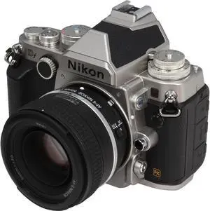 Nikon Df 1528 Silver 16.2 MP Digital SLR Camera with 50mm f/1.8 Lens