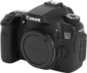 Canon EOS 70D (8469B002) Digital SLR Cameras Black 20.2 MP Digital SLR Camera - Body