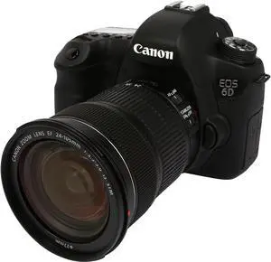 Canon EOS 6D 8035B106 Black 20.2 MP Digital SLR Camera with EF 24-105mm f/3.5-5.6 IS STM Lens