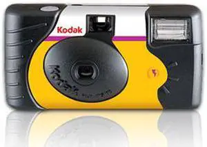Kodak 8737553 Black Power Flash Single Use Camera 27 EXP