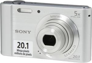SONY Cyber-shot W800 Silver 20.1 MP 5X Optical Zoom Digital Camera