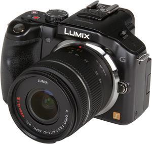 Panasonic LUMIX G5 (DMC-G5KK) Black 16.05 MP 3.0" 920K Touch LCD Compact System Camera w/ Lumix G Vario 14-42mm Lens Kit