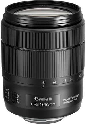 Canon 1276C002 EF-S 18-135mm f/3.5-5.6 IS USM Lens Black