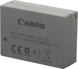 Canon NB-10L (5668B001) 1-Pack 7.4V 920mAh Li-Ion Battery Pack for PowerShot SX40 HS