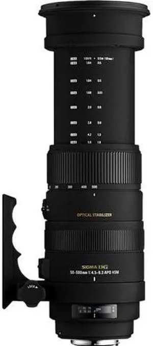 Sigma 50 mm - 500 mm f/4.5 - 6.3 Telephoto Zoom Lens for Sony Alpha
