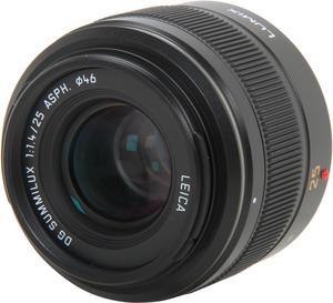 Panasonic H-X025 Lumix G Micro 4/3 LEICA DG SUMMILUX 25mm/F1.4 ASPH. Lens Black