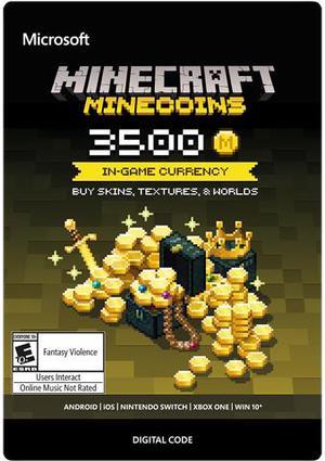 Xbox Minecraft Minecoins 3500 Coin Ingame Currency Digital Code
