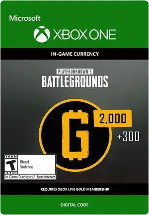 PLAYERUNKNOWN'S BATTLEGROUNDS 2,300 G-Coin Xbox One [Digital Code]