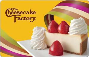 The Cheesecake Factory $10 Gift Card (Email Delivery)