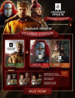 Crusader Kings III: Starter Edition - PC [Steam Online Game Code]
