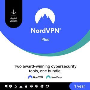 NordVPN Plus Bundle [ NordVPN+NordPass] - 1 Year - Download