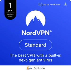 NordVPN Standard, 10 Devices / 1 Year + 3 Extra Months, Digital Code (Newegg Exclusive) NordVPN Standard, 10 Devices / 1 Year + 3 Extra Months, Digital Code (Newegg Exclusive)