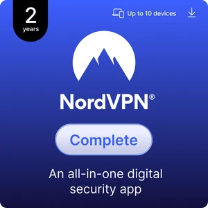 NordVPN Complete, 10 Devices / 2 Year, All-in-One Digital Security, Digital Code