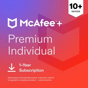 McAfee - McAfee+ Premium (Unlimited Devices) Antivirus Software with Scam Protection (1-Year Subscription with Auto-Renewal) McAfee - McAfee+ Premium (Unlimited Devices) Antivirus Software with Scam Protection (1-Year Subscription with Auto-Renewal)