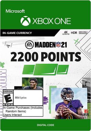 Madden NFL 21 2200 Madden Points Xbox One Digital Code