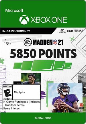 Madden NFL 21 5850 Madden Points Xbox One Digital Code