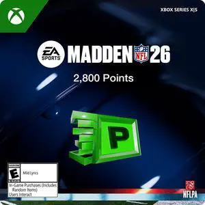EA SPORTS Madden NFL 26- 2800 MUT POINTS Xbox Series X|S, Xbox One [Digital Code]