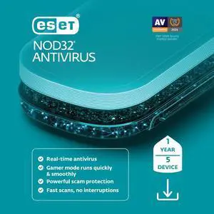 ESET NOD32 Antivirus 2025 - 5 Devices / 1 Year - Download