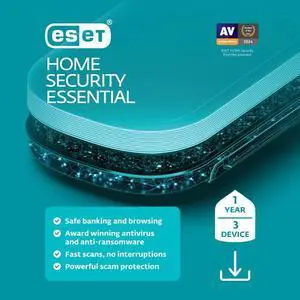 ESET Home Security Essential 2026 - 3 Devices/ 1 Year Download