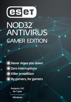 ESET NOD32 Antivirus 2024 Gamer Edition - 1 PC / 1 Year- Download