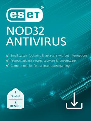 ESET NOD32 Antivirus 2024 - 2 Devices / 1 Year - Download