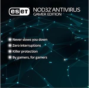 ESET NOD32 Antivirus 2024 Gamer Edition 1 Year / 1 PC- Download