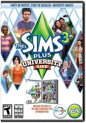 Sims 3 Plus University Life PC Game