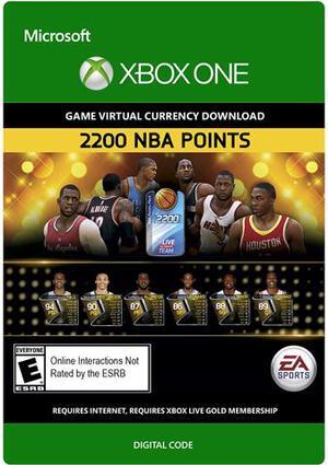 NBA Live 15:  2,200  NBA Points Xbox One [Digital Code]