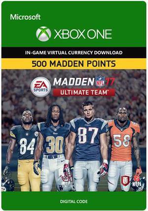 Madden NFL 17 MUT 500 Madden Points Pack Xbox One Digital Code