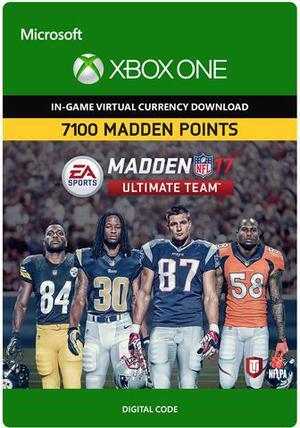 Madden NFL 17 MUT 7100 Madden Points Pack Xbox One Digital Code