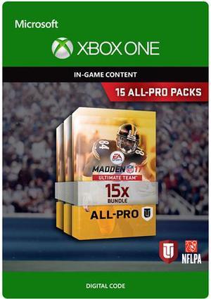 Madden NFL 17 15 AllPro Pack Bundle Xbox One Digital Code