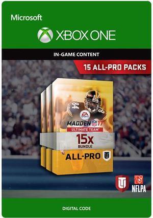 Madden NFL 17: 15 All-Pro Pack Bundle Xbox One [Digital Code]