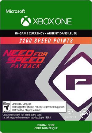 Need for Speed: Payback 2200 Speed Points Xbox One [Digital Code]