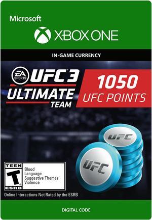 UFC 3: 1050 UFC Points Xbox One [Digital Code]