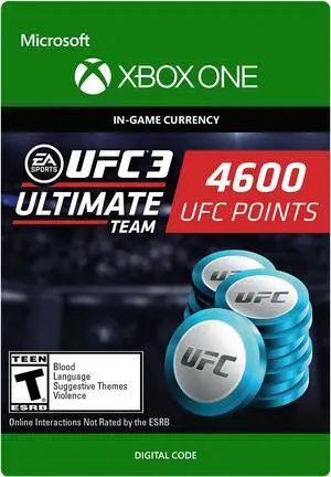 UFC 3: 4600 UFC Points Xbox One [Digital Code]