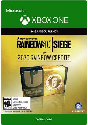 Tom Clancys Rainbow Six Siege Currency pack 2670 Rainbow credits Xbox One Digital Code