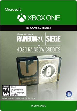 Tom Clancys Rainbow Six Siege Currency pack 4920 Rainbow credits Xbox One Digital Code