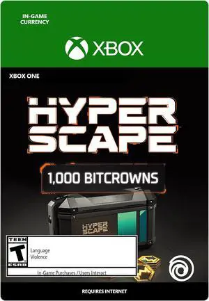 Hyper Scape Virtual Currency: 1000 Bitcrowns Pack Xbox One [Digital Code]