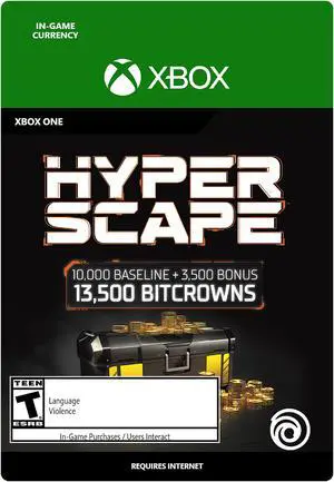 Hyper Scape Virtual Currency: 13500 Bitcrowns Pack Xbox One [Digital Code]