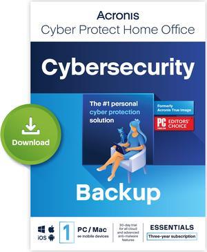 Acronis Cyber Protect Home Office Essentials Subscription 1 Computer - 3 year subscription ESD