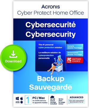 Acronis Cyber Protect Home Office Advanced Subscription 1 Device + 50 GB Cloud Storage - 1 year